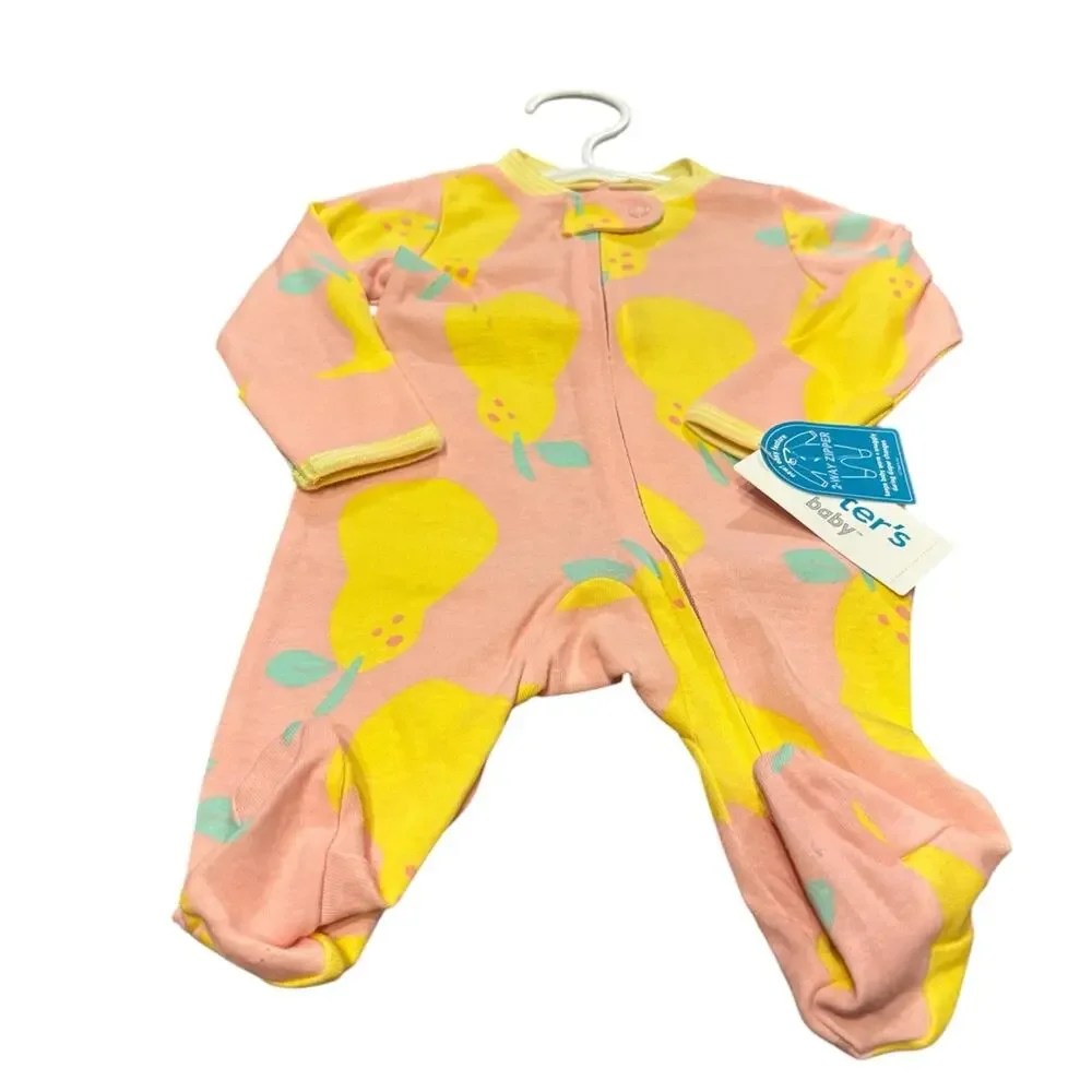 NWT Carter's NB (newborn) Baby Girl three Sleep and plays